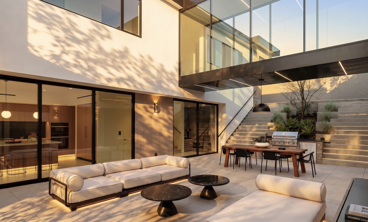 Complex Hillside Home